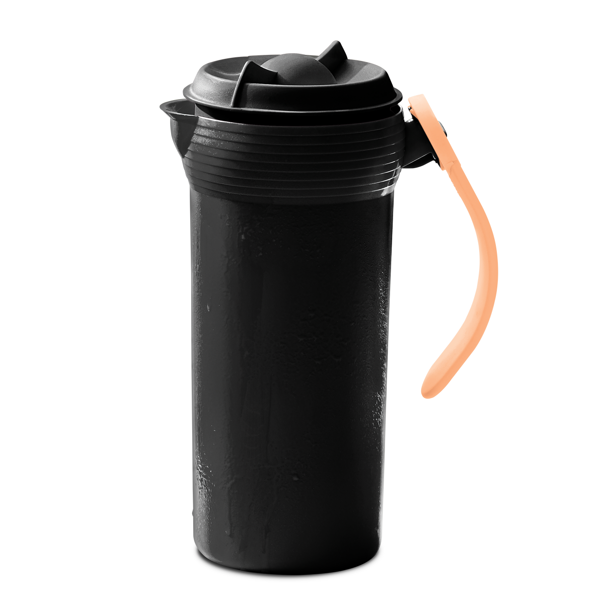 Jarra hermética con Asa giratoria Tupperware 1.1L. Enrosca el Sello para abrir y cerrar: 1) alinear el pictograma del Sello con el Asa para cerrar. 2) alinear el pictograma del Sello con el pico vertedor para abrir