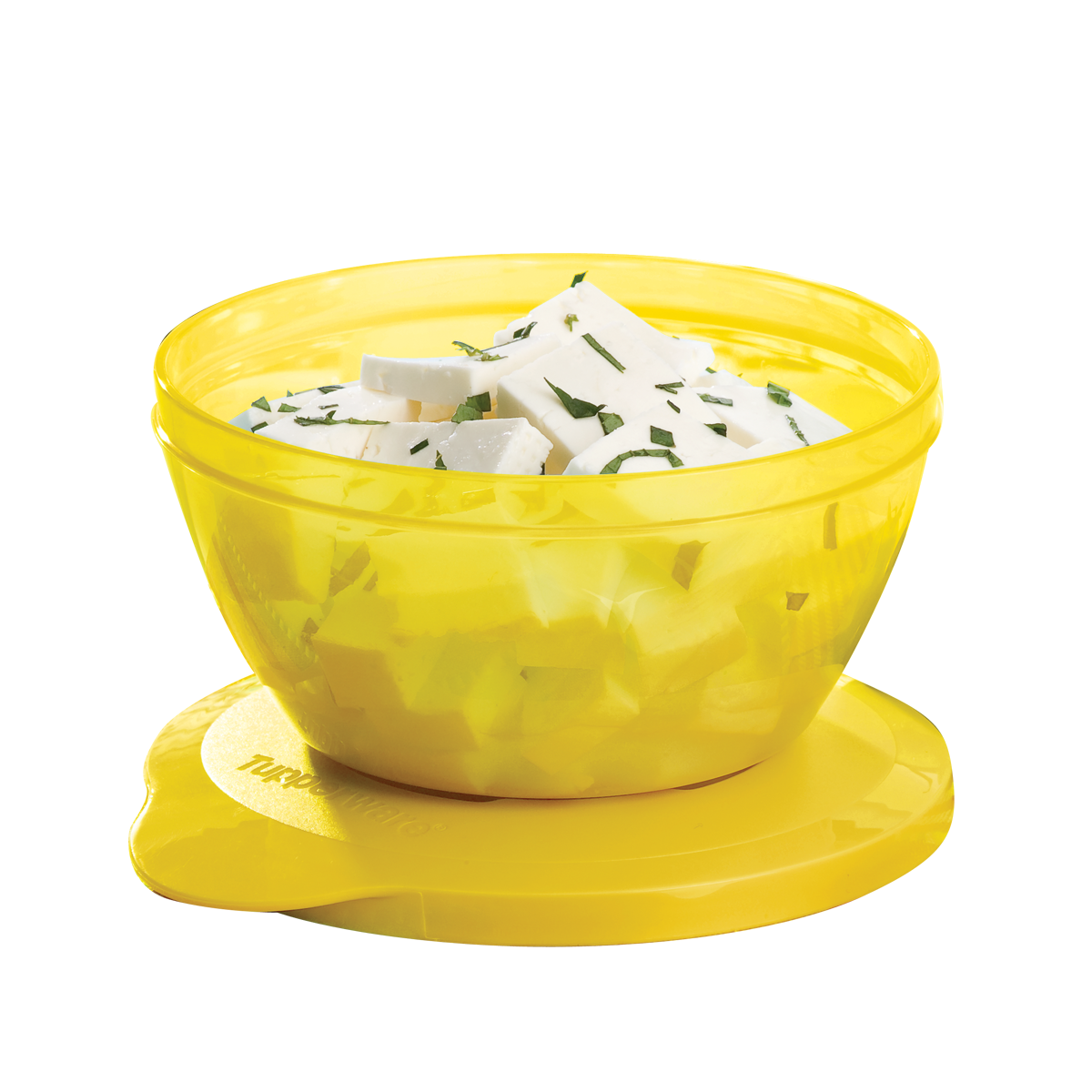 Tazon hermetico Amarillo para transportar alimentos 425ml Tupperware para servir en la mesa