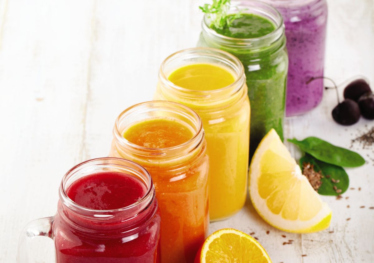 Receta Smoothies arcoíris