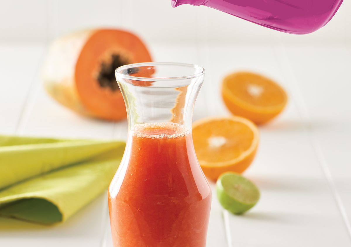 Pulpa de papaya con naranja