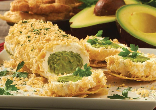 Enrrollado de queso con chicharrón
