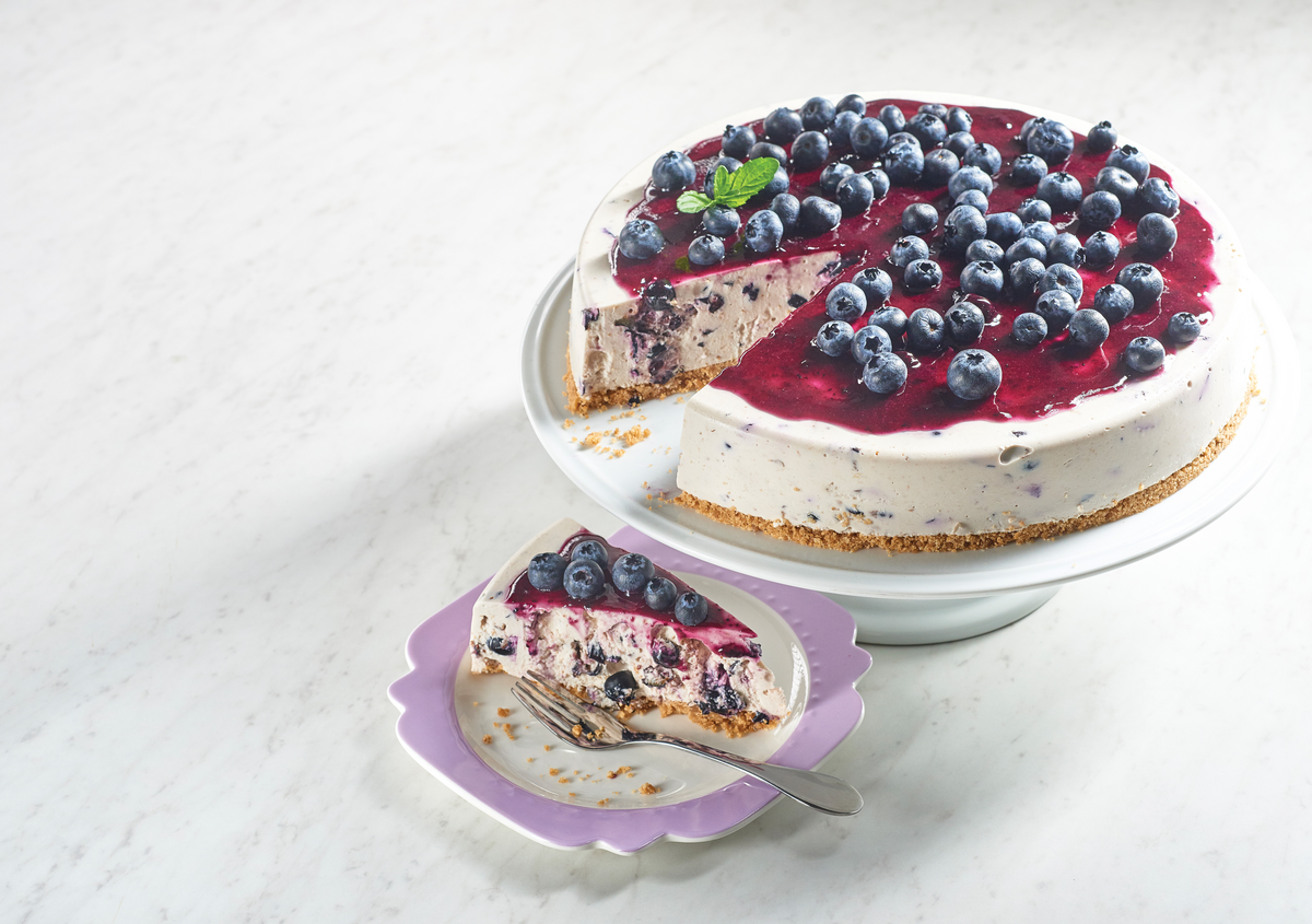 Receta Pay de queso con moras frío