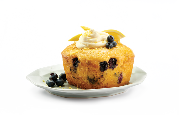 Pastel de limón con blueberries 