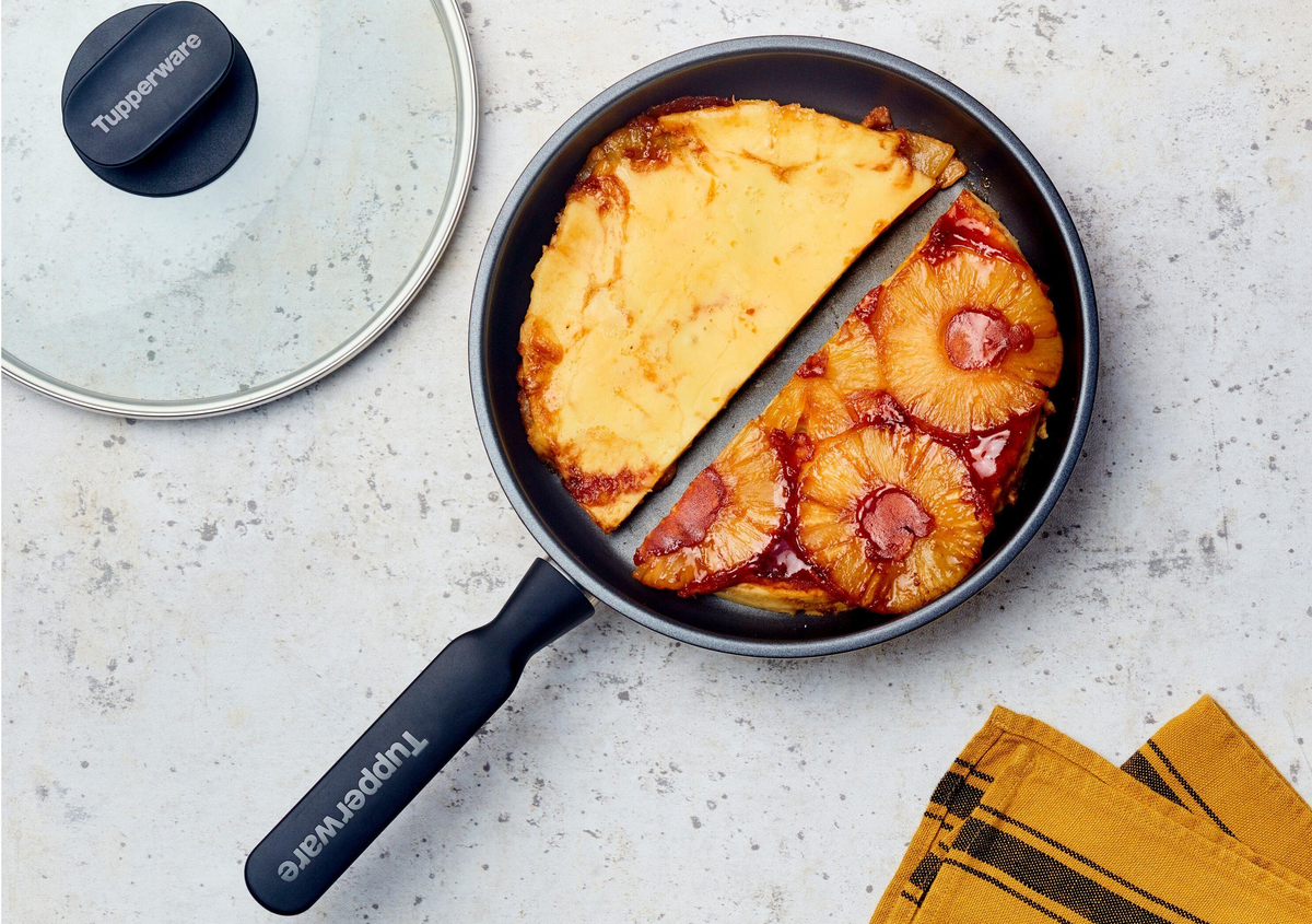 Receta volteado de piña sin horno