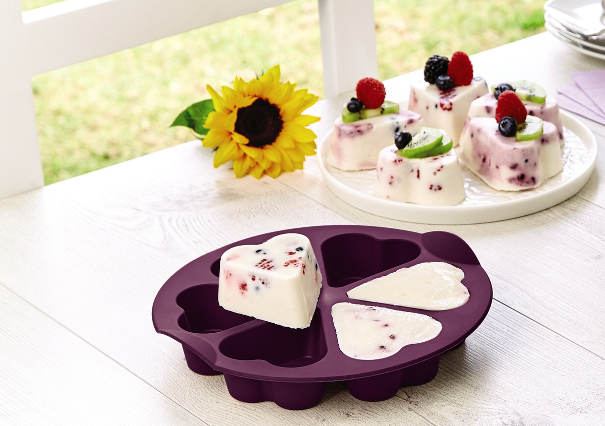 Receta corazones de yogurt y frutos rojos