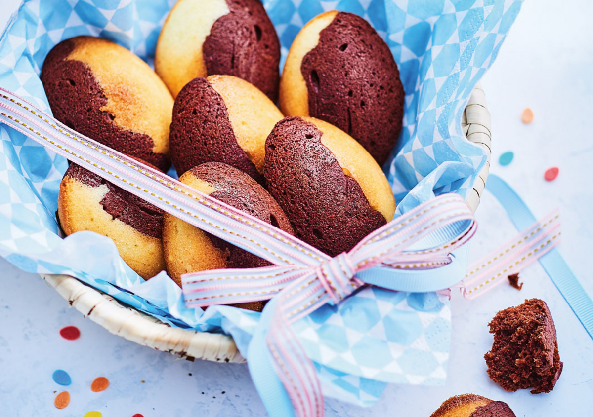 Pastelitos marmoleados