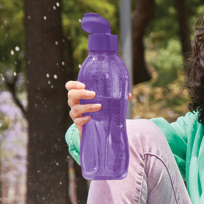 Botella para agua 1L Eco twist Tupperware Morada