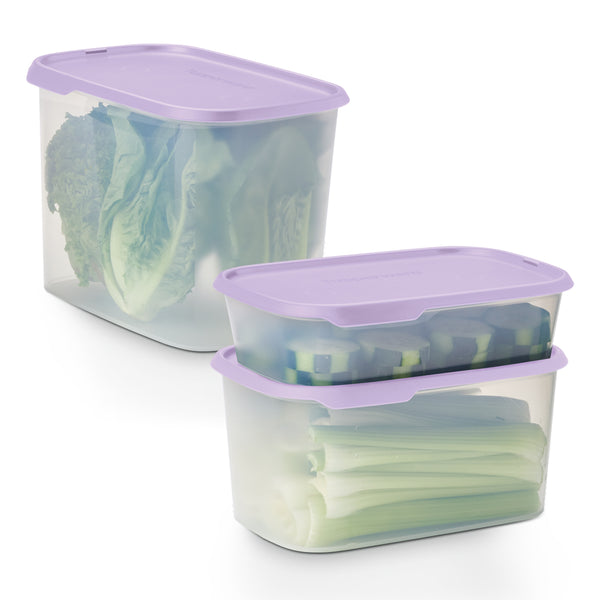 Contenedores Herméticos para Despensa y refrigerador Tupperware 3 Piezas 1.3 L, 2.8 L y 4.4 L