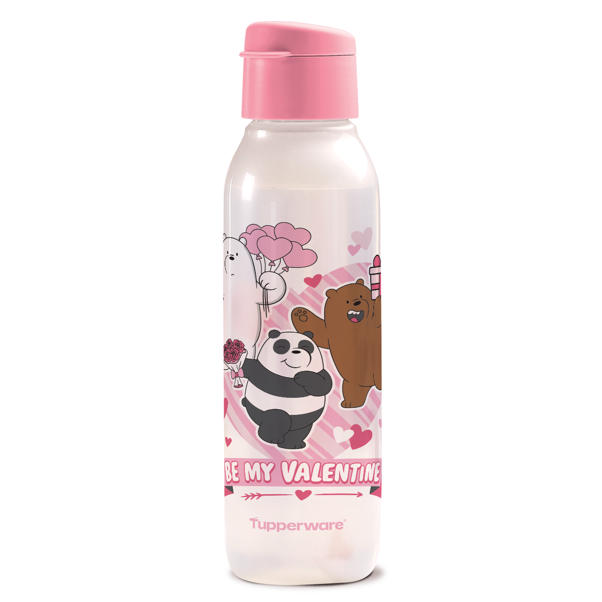 Botella Tupperware Eco Active 750 ml Decorado Con sello hermético