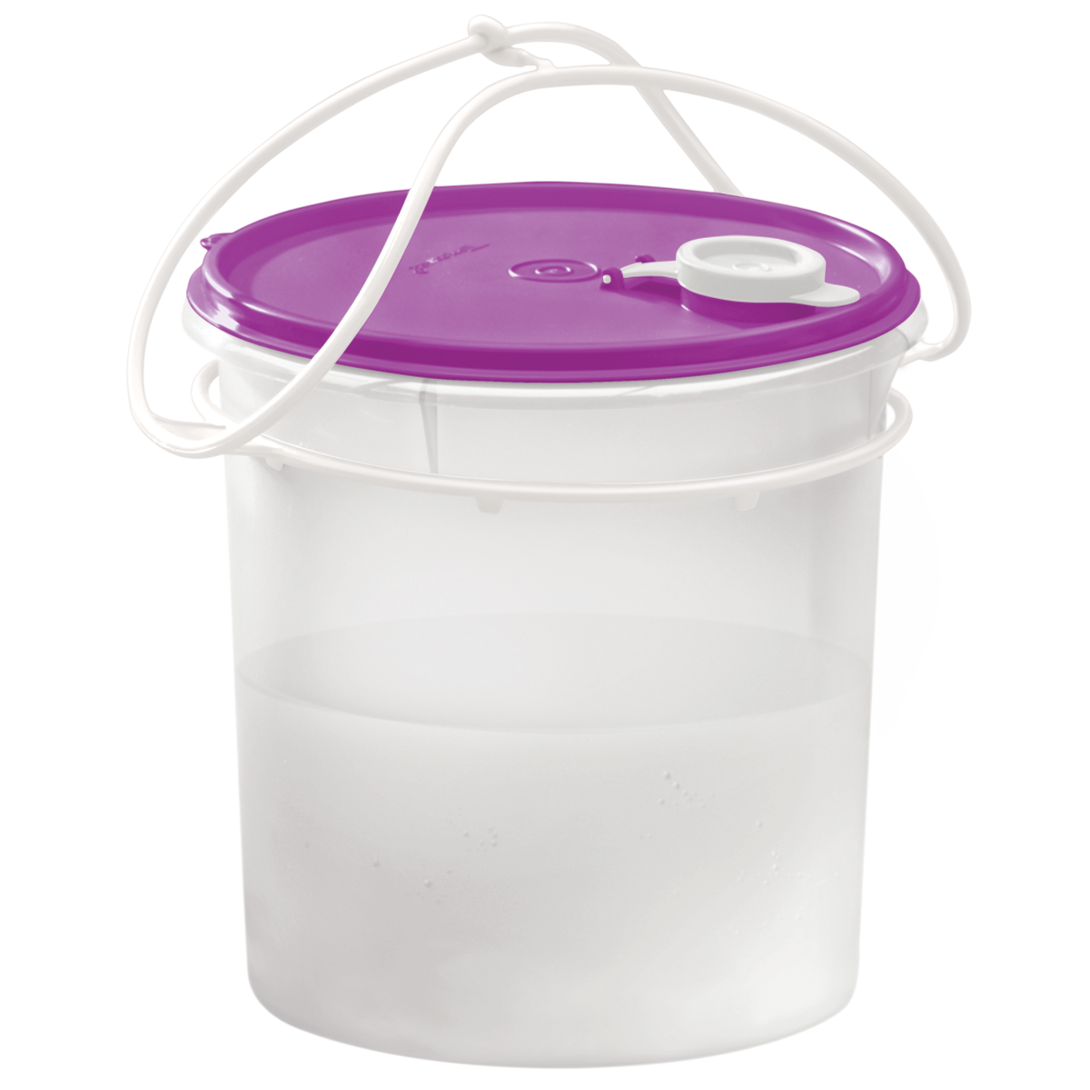 Cubeta con Asa Tupperware 5 Litros Tráslucida