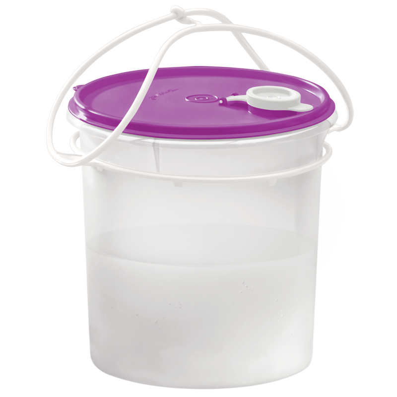 Cubeta con Asa Tupperware 5 Litros Tráslucida