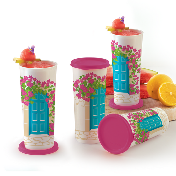 Vasos Con Tapa Tupperware Maravilla (4)