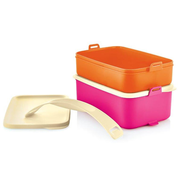 Recipiente para lunch con asa Tupperware 1 L y 900 ml