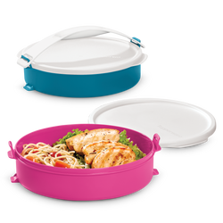 Recipiente para lunch redondo  con asa Tupperware 