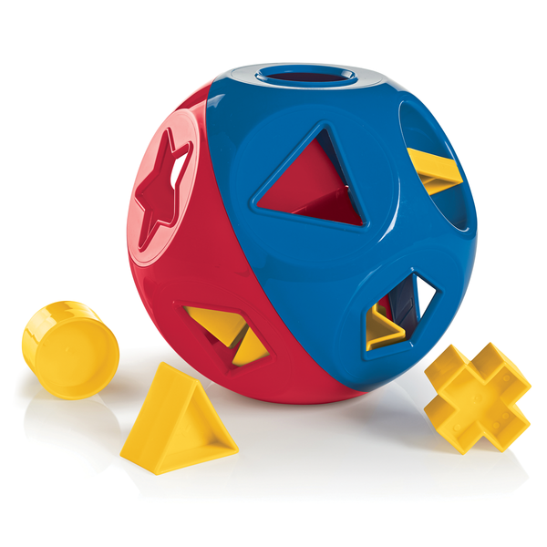 Juguete didactico Shape O Tupperware. Incluye 10 figuras y una esfera