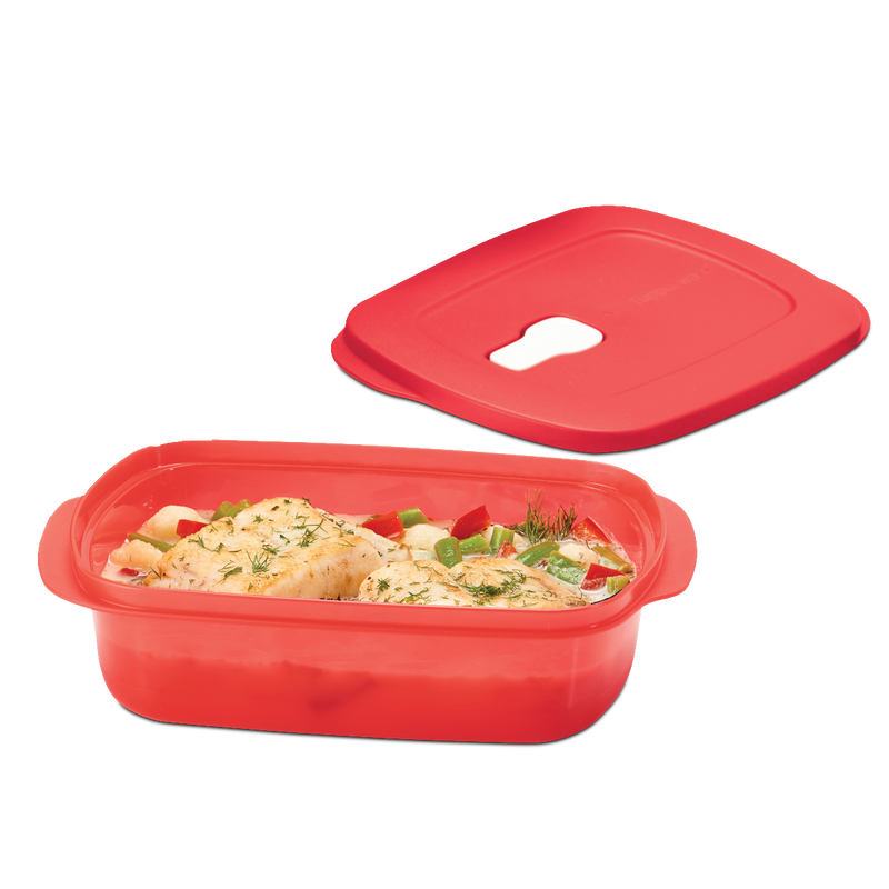 Recipiente para recalentar alimentos en el microondas Tupperware 1L