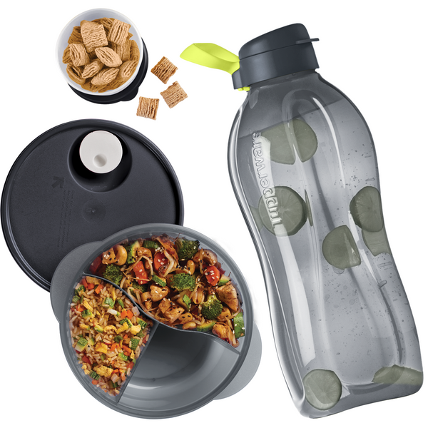 Kit para lunch completo Tupperware Negro