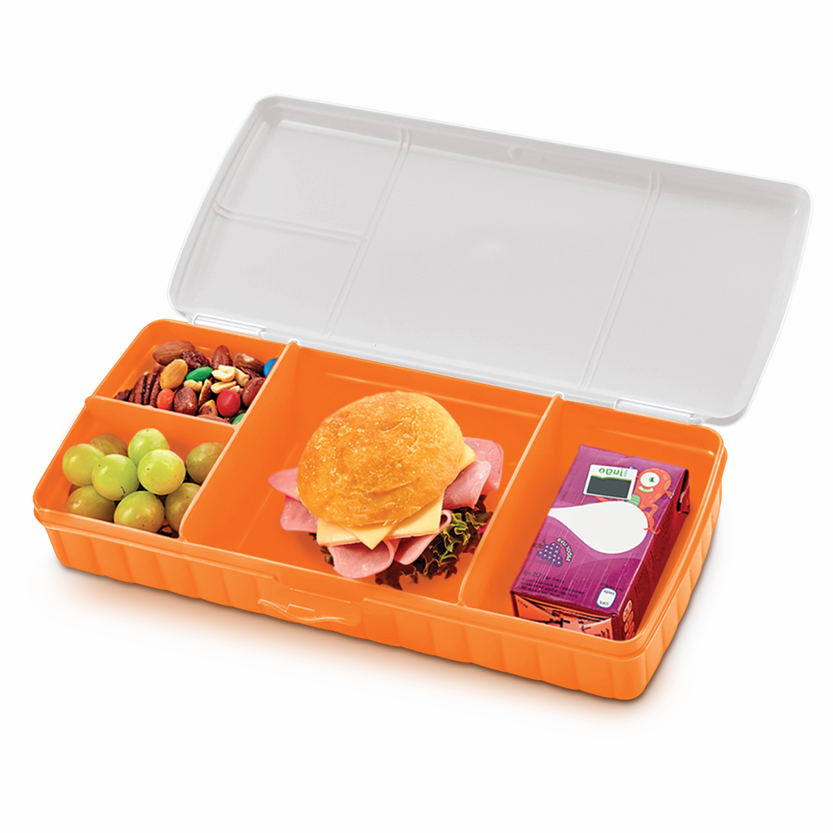 Te permitirá guardar y llevar tus alimentos completos en tu mochila o bolsa sin correr el riesgo de aplastarlos.