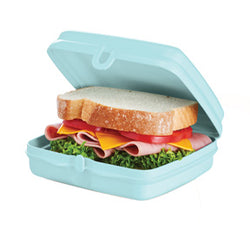 Porta sandwich Tupperware Quadrilunch color azul