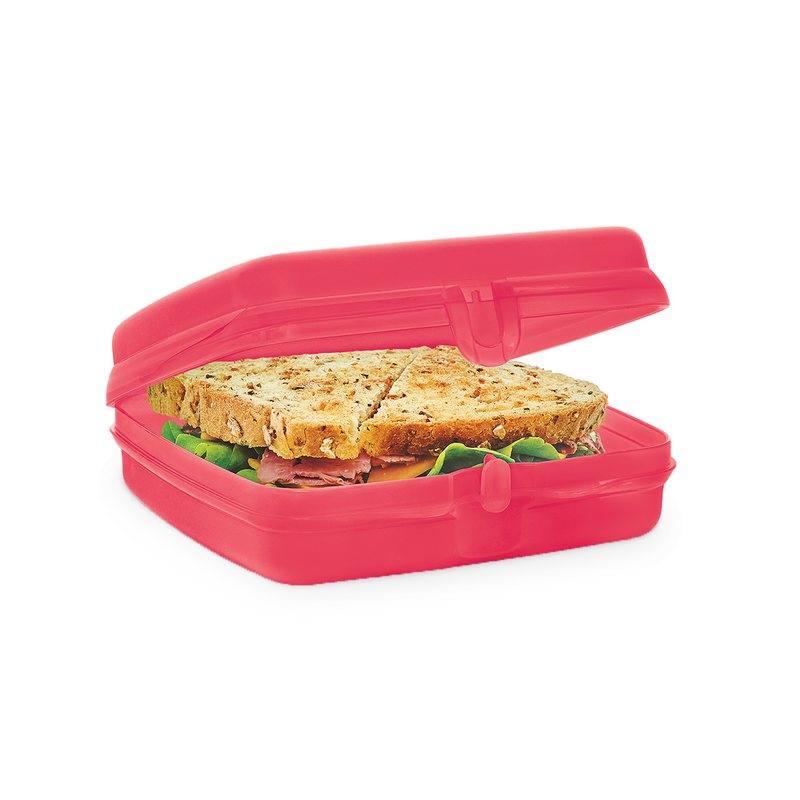 Porta sandwich Tupperware frambuesa para lonchera