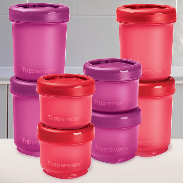Set 8 Pzas Tuppers herméticos para comida  Tupperware 