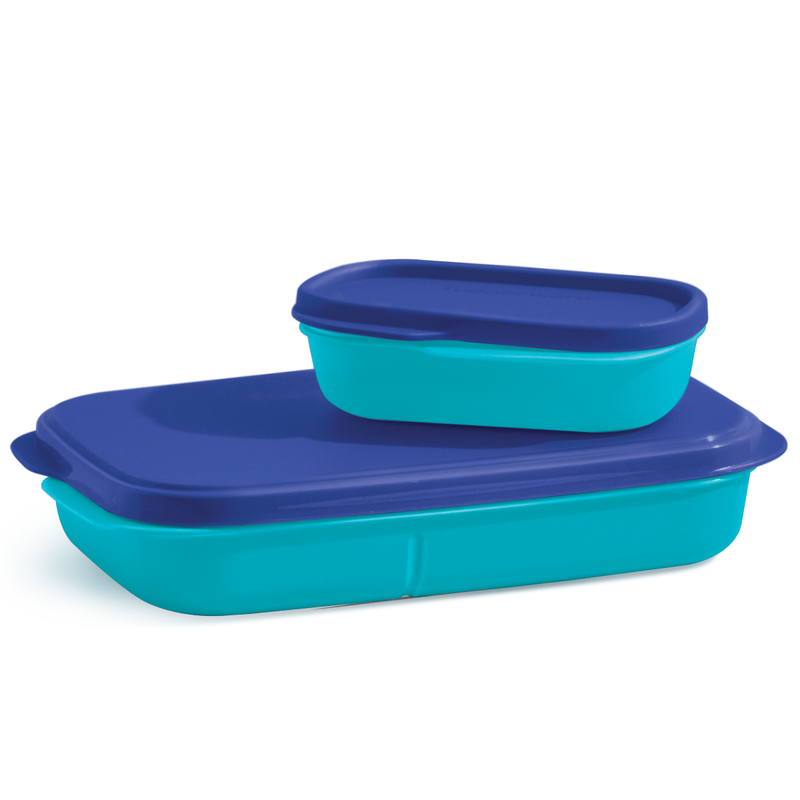 Set de Recipiente con divisiones Tupperware 2 pzs