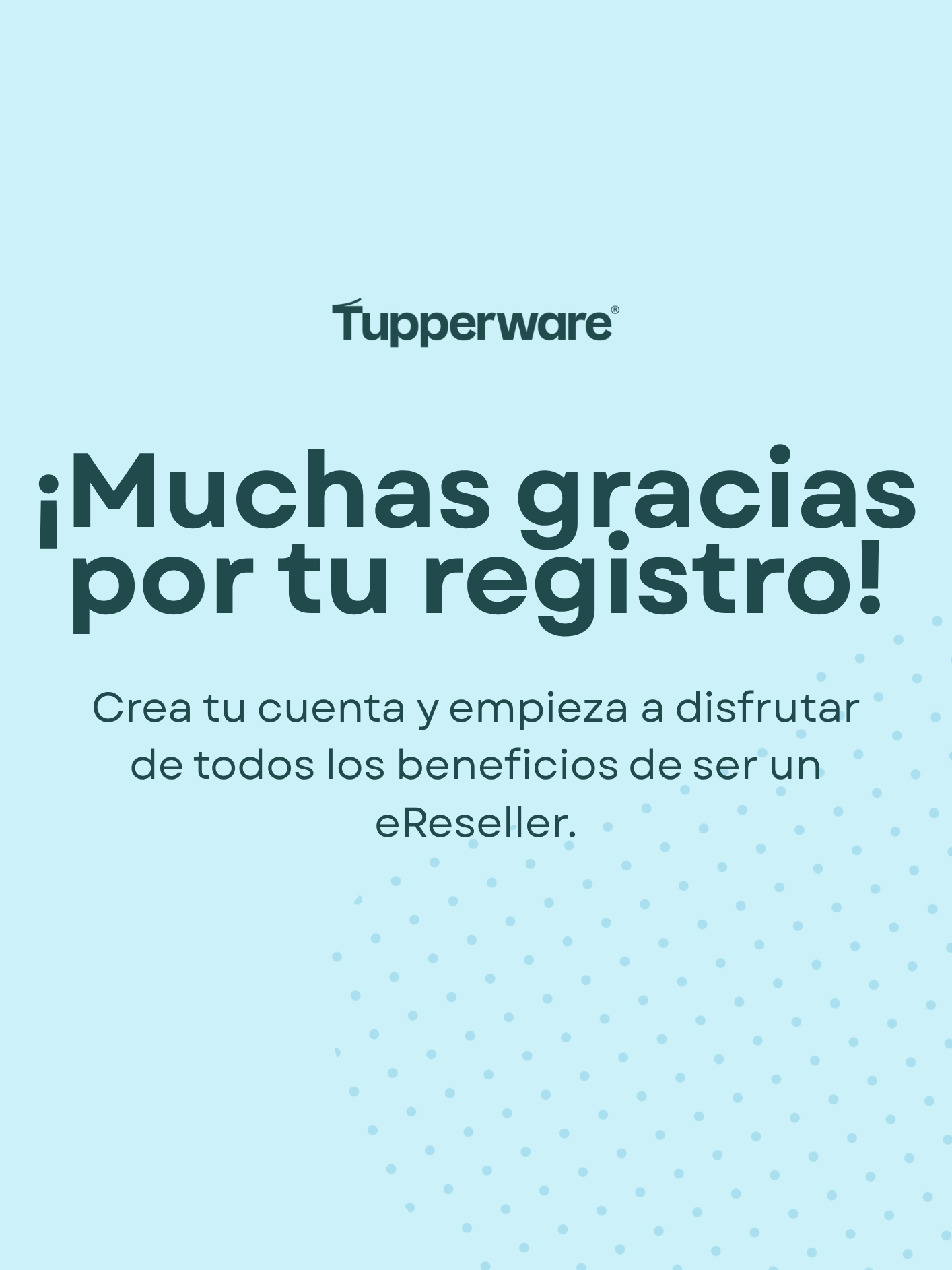 Programa eResellers - Thank you page – Tupperware México Tienda Oficial