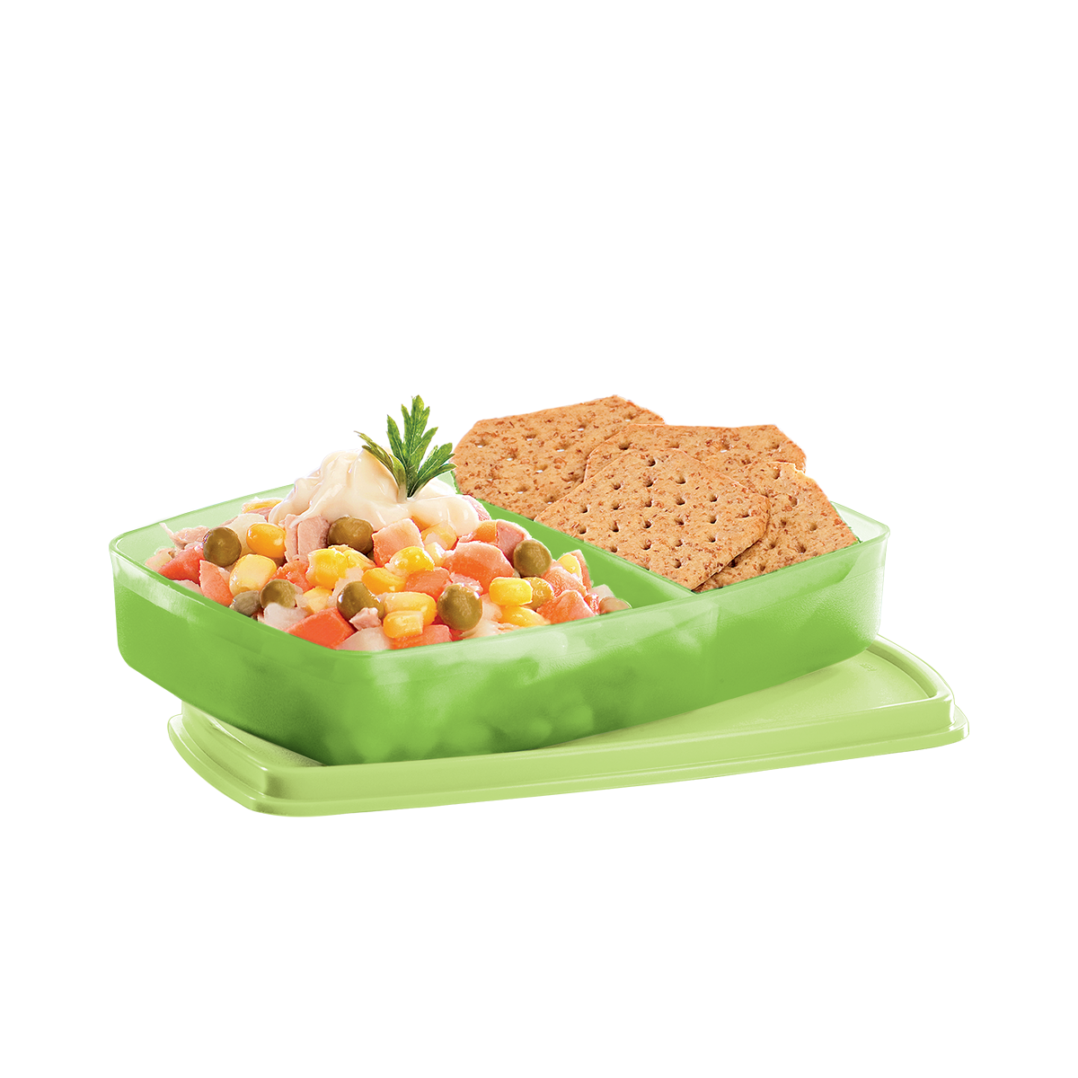 Tupper Mini para Lunch con diviciones Tupperware