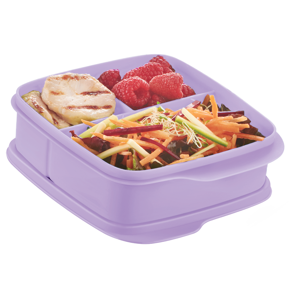 Tupper Para Lunch C/ 3 Divisiones 550 ml Tupperware morado