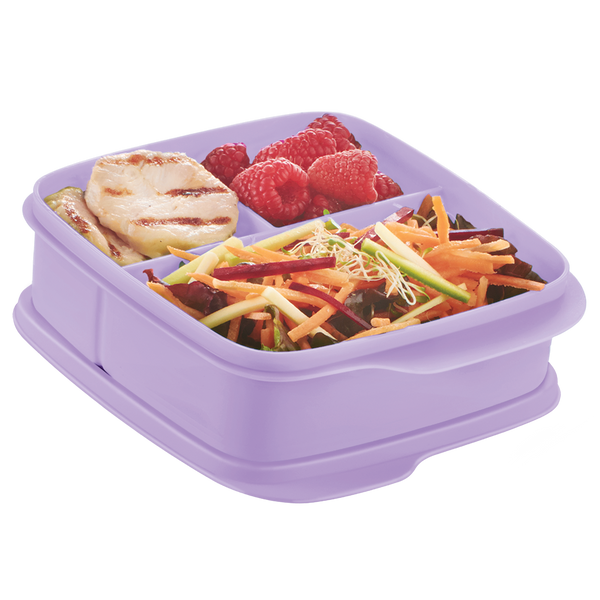 Tupper Para Lunch C/ 3 Divisiones 550 ml Tupperware morado