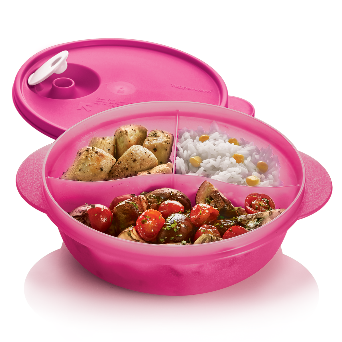 Tupper para Microondas con Divisiones 850 ml Tupperware hermético
