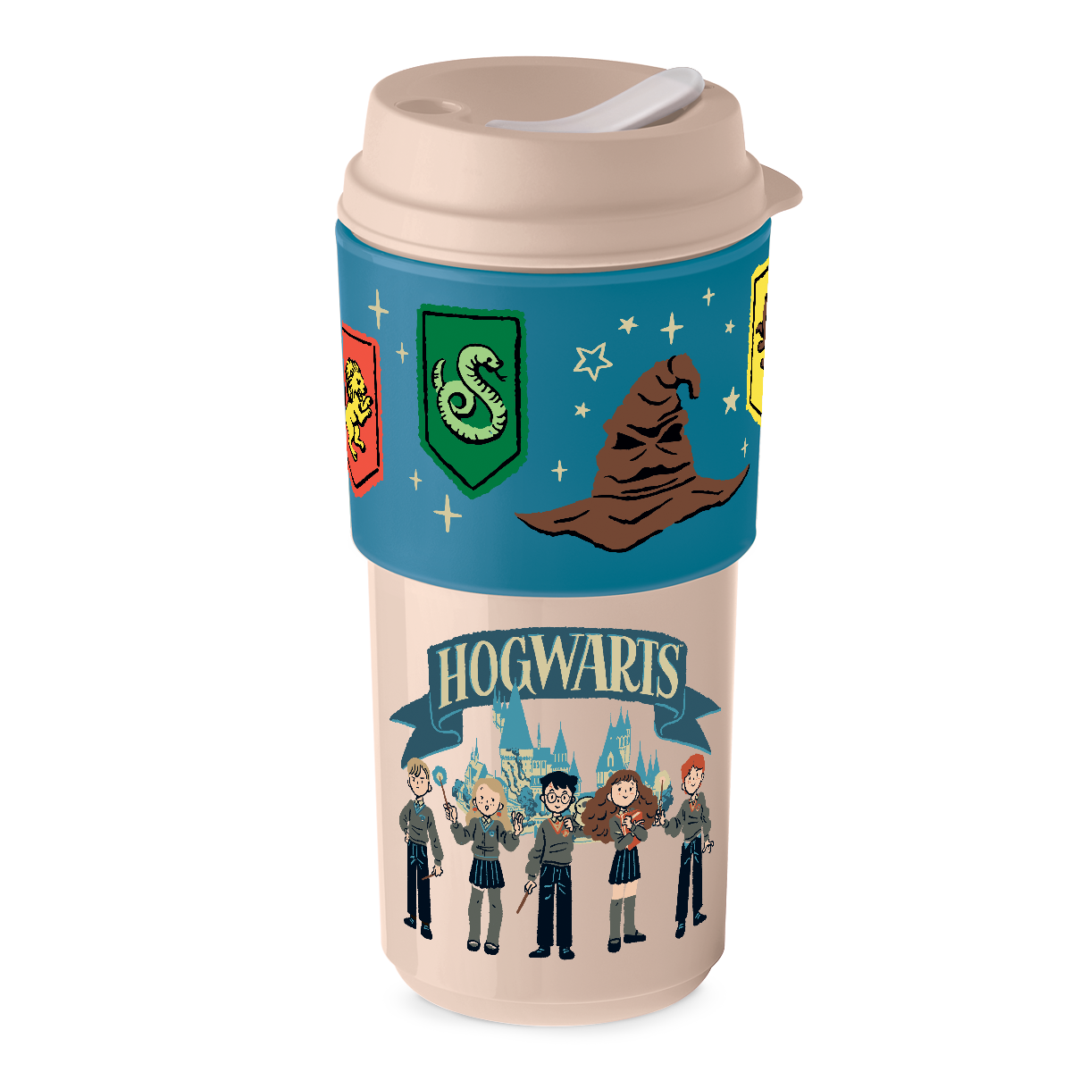 Para bebidas tanto frías como calientes. Siempre lleva contigo y pide que te sirvan cualquier bebida en lugar de hacerlo en un desechable.