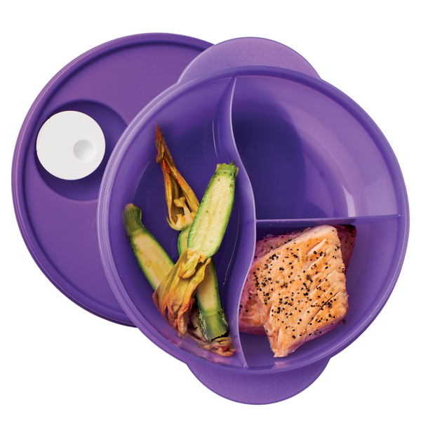 Recipiente Para microondas 850 ml Tupperware con divisiones